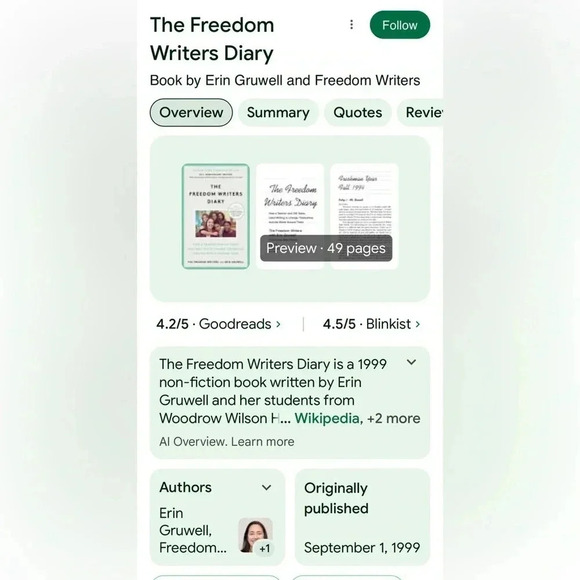 EUC The Freedom Writer’s Diary, paperback - Picture 3 of 6